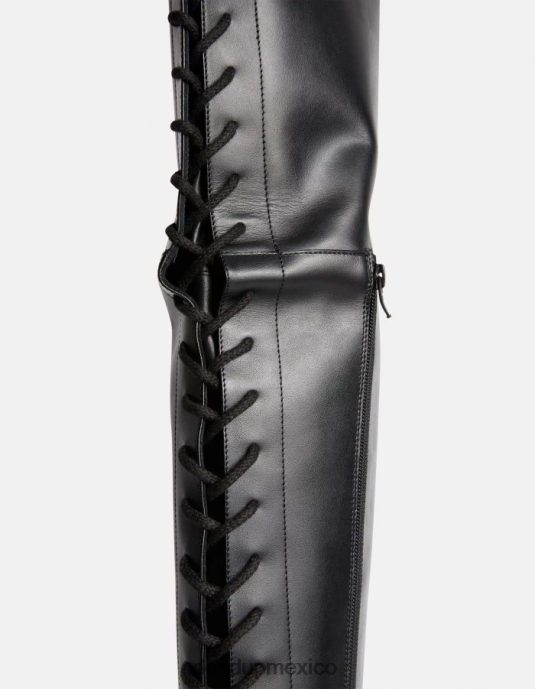 negro DONDUP mujer botas de piel de becerro napa calzado D0VXD458