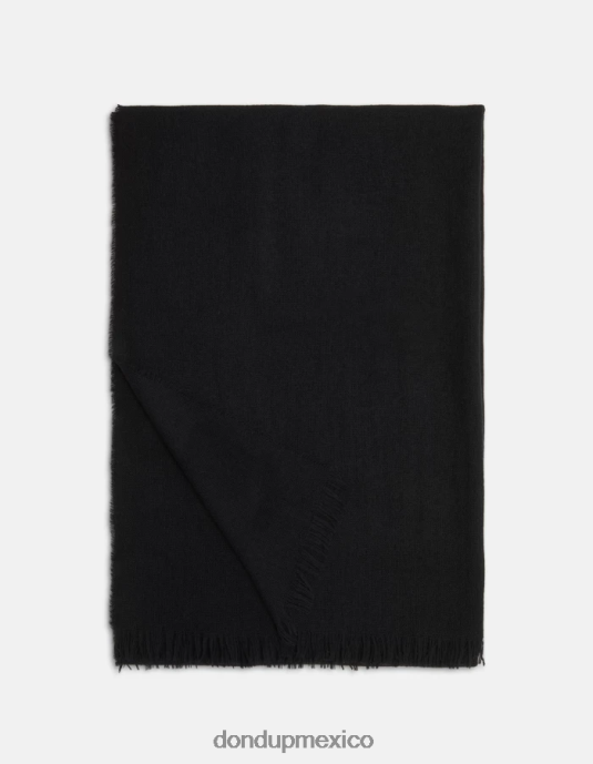 negro DONDUP mujer bufanda de lana accesorios D0VXD524