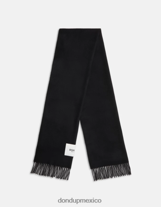 negro DONDUP mujer bufanda de lana accesorios D0VXD537