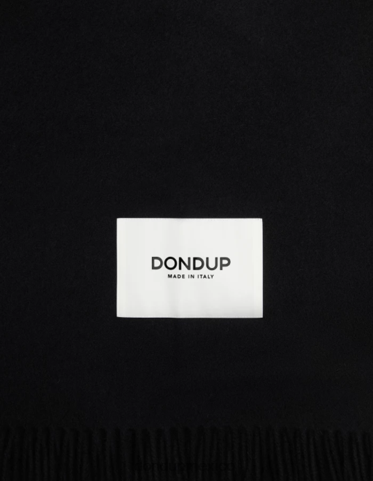 negro DONDUP mujer bufanda de lana accesorios D0VXD537
