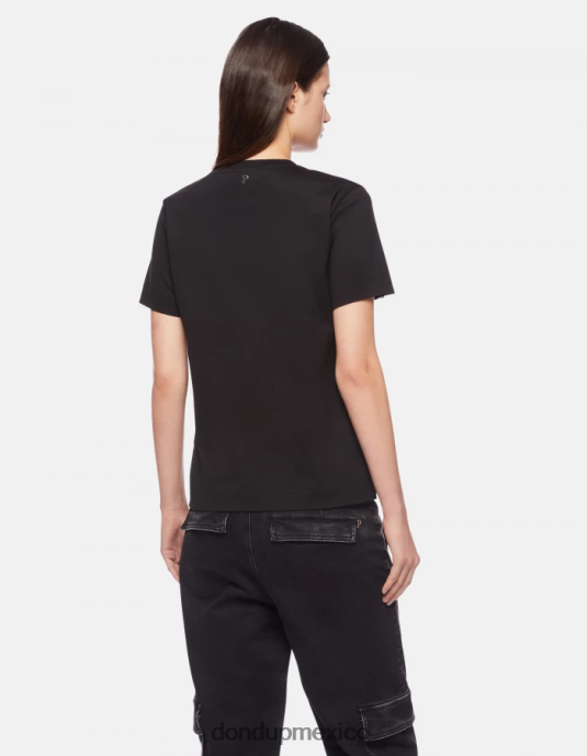 negro DONDUP mujer camiseta de punto regular fit vestir D0VXD411