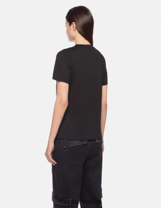 negro DONDUP mujer camiseta de punto regular fit vestir D0VXD413
