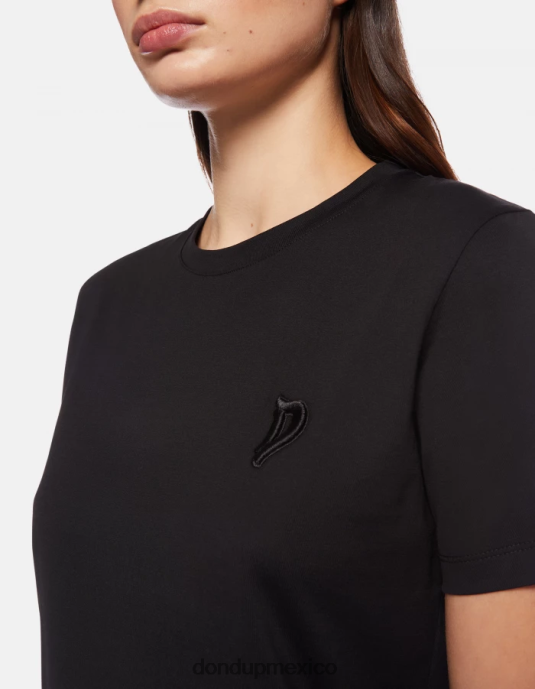 negro DONDUP mujer camiseta de punto regular fit vestir D0VXD413
