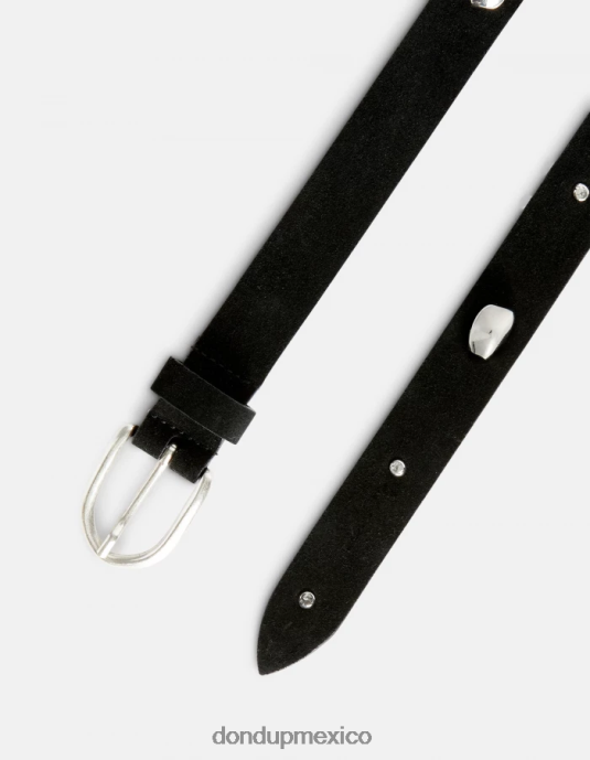 negro DONDUP mujer cinturón de gamuza accesorios D0VXD478