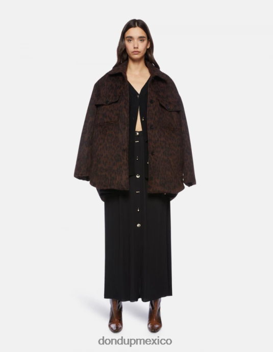 negro DONDUP mujer cárdigan oversize de lana vestir D0VXD318
