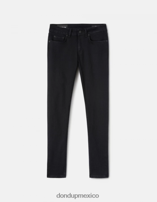negro DONDUP mujer jeans gaia de denim elástico súper ajustados vestir D0VXD83