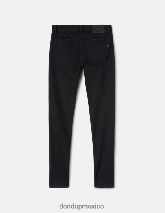 negro DONDUP mujer jeans gaia de denim elástico súper ajustados vestir D0VXD83