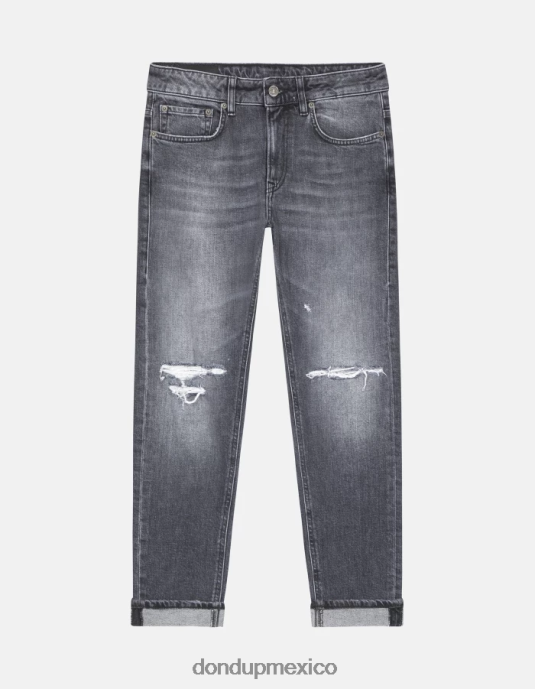 negro DONDUP mujer jeans mila carrot fit de denim elástico vestir D0VXD40