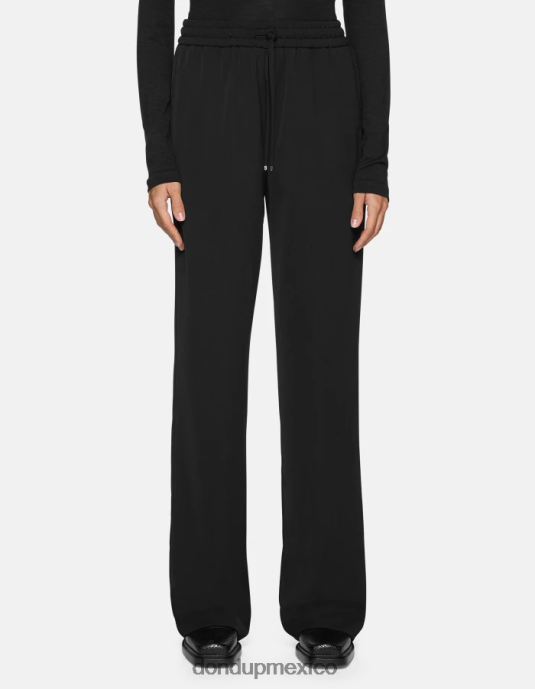 negro DONDUP mujer joggers de gabardina marisol vestir D0VXD151