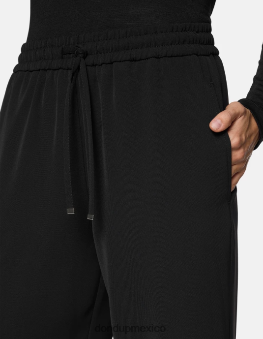 negro DONDUP mujer joggers de gabardina marisol vestir D0VXD151