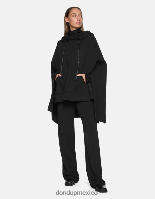 negro DONDUP mujer joggers de gabardina marisol vestir D0VXD151