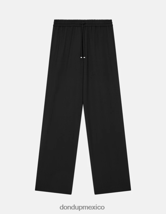 negro DONDUP mujer joggers de gabardina marisol vestir D0VXD151