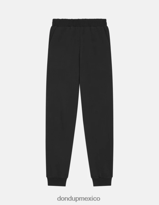 negro DONDUP mujer joggers regular fit de lana vestir D0VXD139