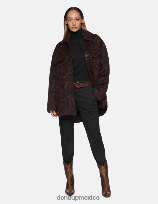 negro DONDUP mujer pantalones capri holgados de satén meli vestir D0VXD225