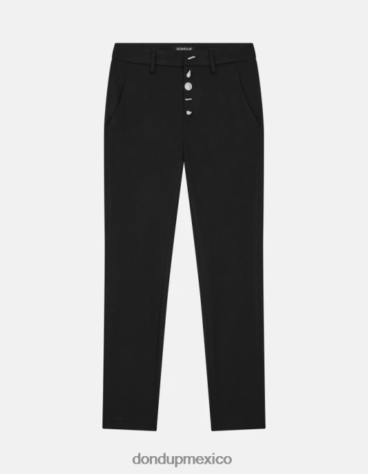 negro DONDUP mujer pantalones carmen slim de punto vestir D0VXD236