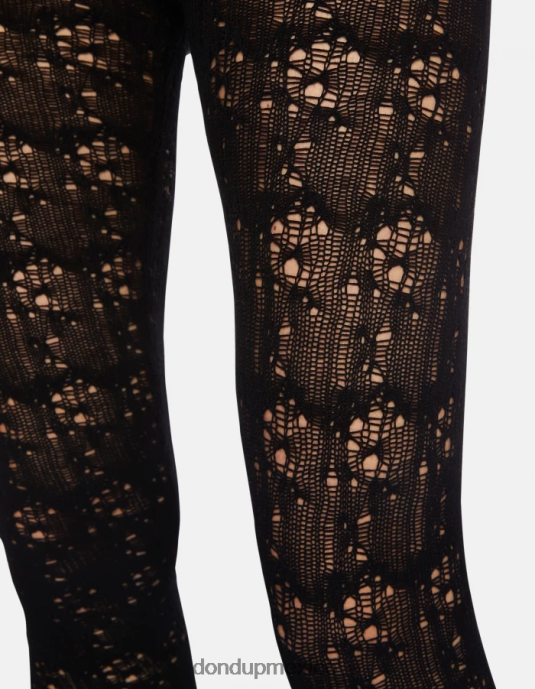 negro DONDUP mujer pantalones de encaje súper ajustados vestir D0VXD172