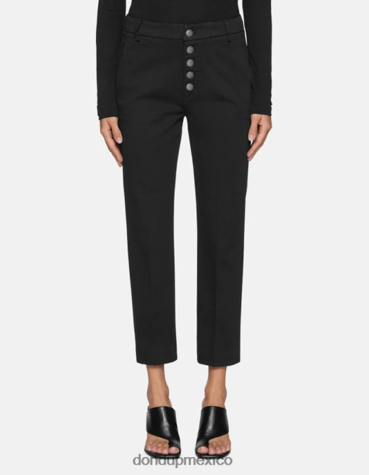 negro DONDUP mujer pantalones holgados de tricotina nima vestir D0VXD234