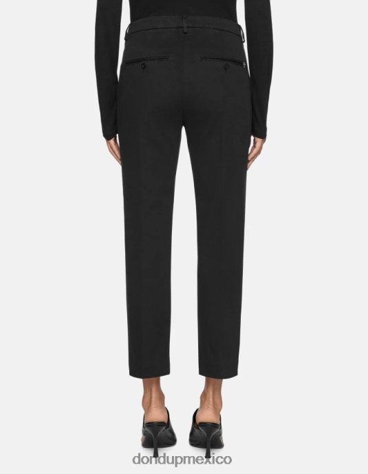 negro DONDUP mujer pantalones holgados de tricotina nima vestir D0VXD234