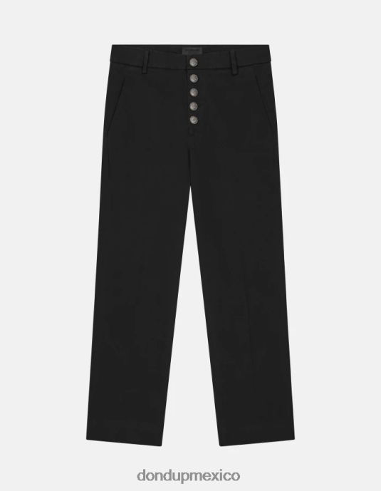 negro DONDUP mujer pantalones holgados de tricotina nima vestir D0VXD234