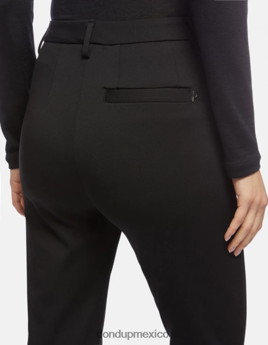 negro DONDUP mujer pantalones suzi de punto muy ajustados vestir D0VXD124