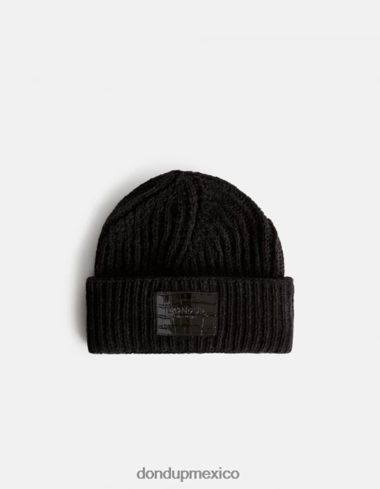 negro DONDUP mujer sombrero de chenilla accesorios D0VXD554