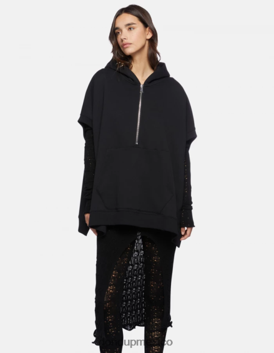 negro DONDUP mujer sudadera con capucha de gran tamaño vestir D0VXD442