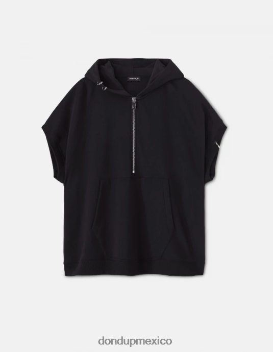 negro DONDUP mujer sudadera con capucha de gran tamaño vestir D0VXD442
