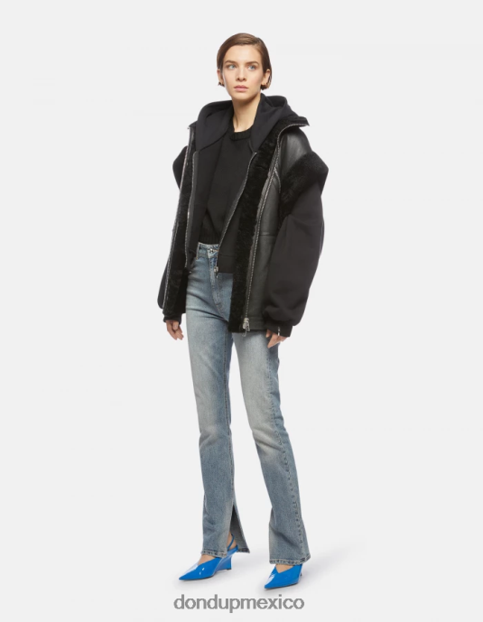 negro DONDUP mujer sudadera con capucha de gran tamaño vestir D0VXD445