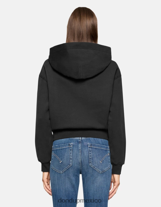 negro DONDUP mujer sudadera con capucha y corte regular vestir D0VXD424