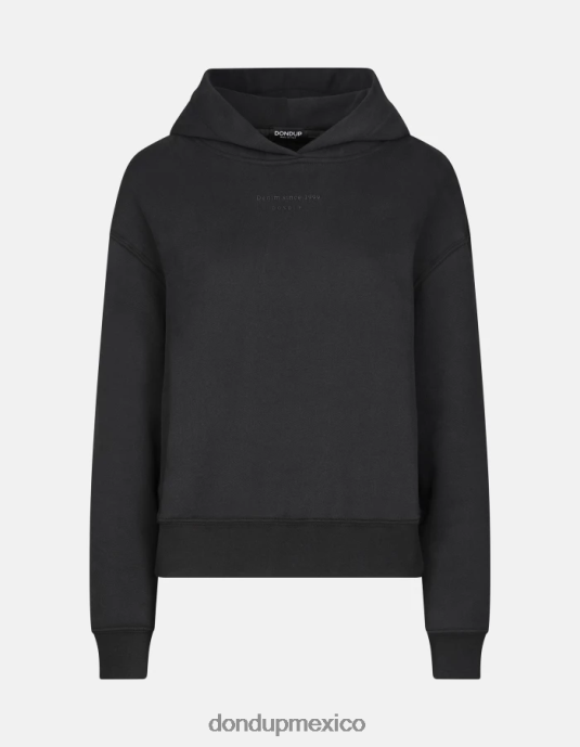negro DONDUP mujer sudadera con capucha y corte regular vestir D0VXD424