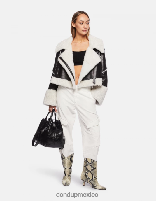 negro DONDUP mujer top corto de viscosa vestir D0VXD316