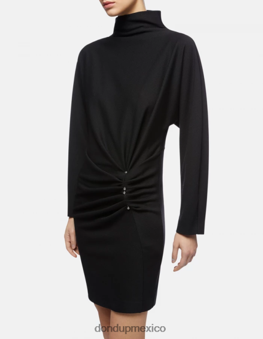 negro DONDUP mujer vestido corto de punto vestir D0VXD279