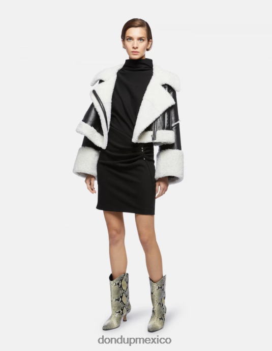 negro DONDUP mujer vestido corto de punto vestir D0VXD279
