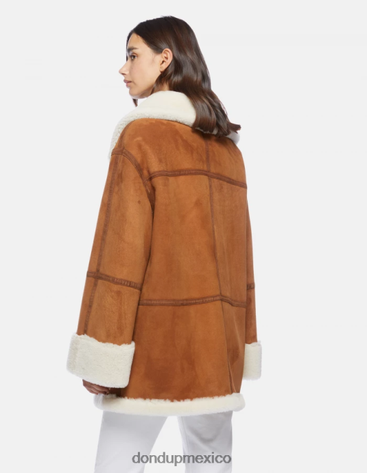 noche DONDUP mujer abrigo oversize de piel de oveja vestir D0VXD360