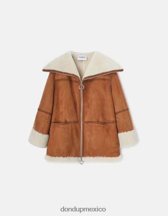 noche DONDUP mujer abrigo oversize de piel de oveja vestir D0VXD360