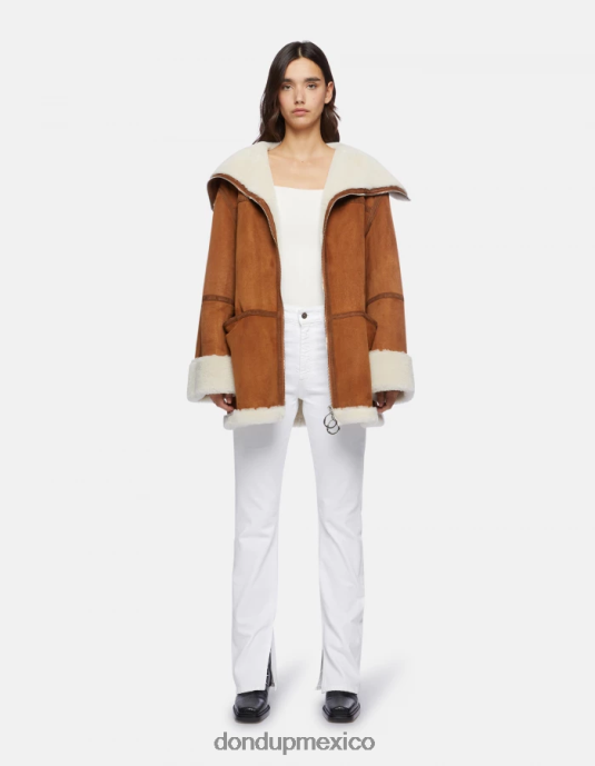 noche DONDUP mujer abrigo oversize de piel de oveja vestir D0VXD360
