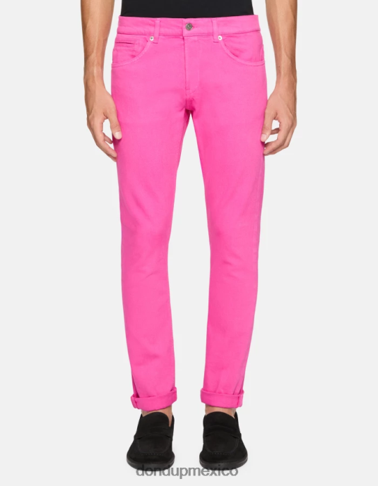 orquídea DONDUP hombres Vaqueros ajustados George en denim elástico Bull vestir D0VXD637