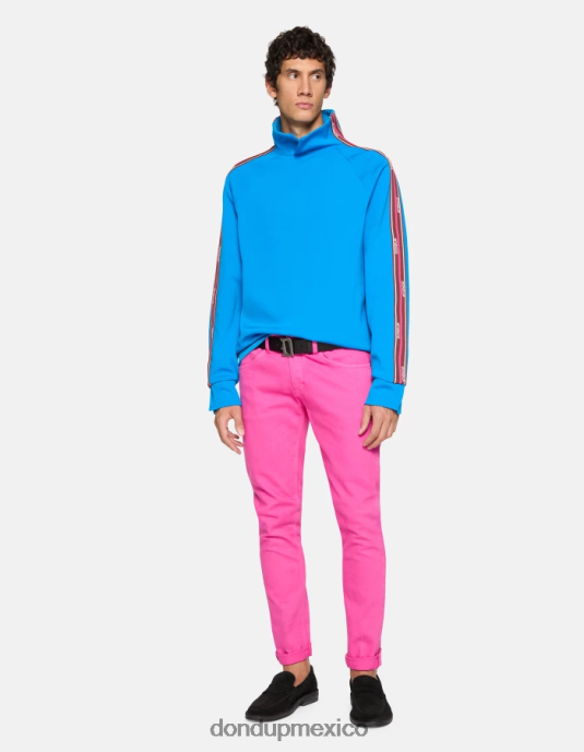 orquídea DONDUP hombres Vaqueros ajustados George en denim elástico Bull vestir D0VXD637