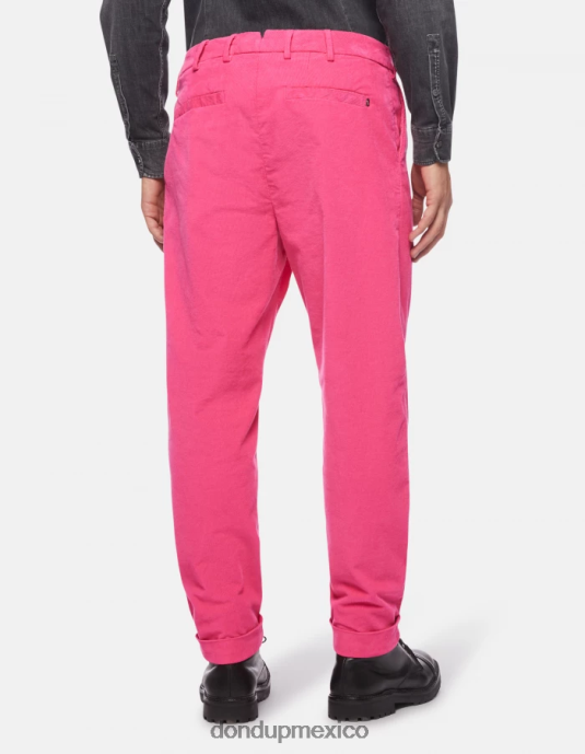 orquídea DONDUP hombres pantalones oscar carrot-fit de terciopelo vestir D0VXD736