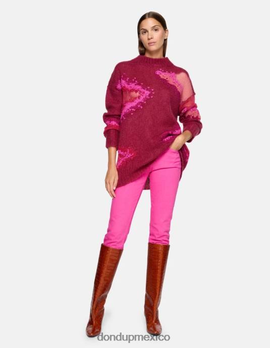 orquídea DONDUP mujer Vaqueros slim fit Daila en denim elástico Bull vestir D0VXD3