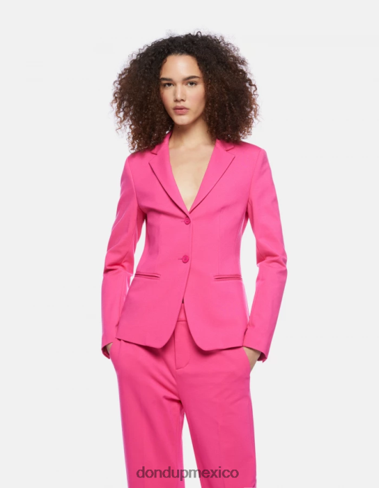 orquídea DONDUP mujer blazer de punto con botonadura simple vestir D0VXD381