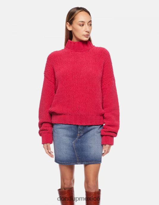 orquídea DONDUP mujer jersey de chenilla con cuello redondo vestir D0VXD325