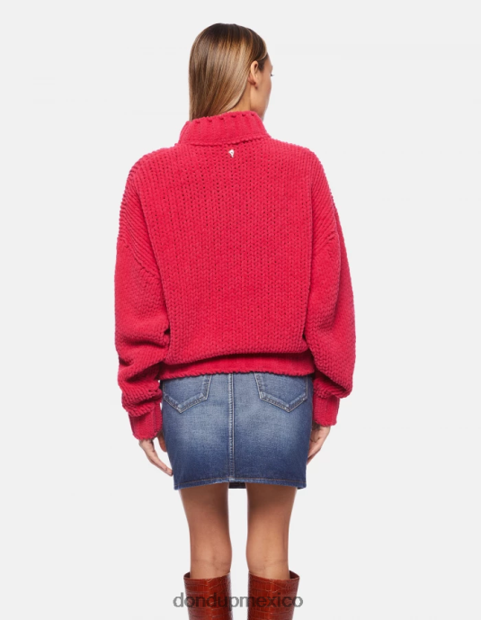 orquídea DONDUP mujer jersey de chenilla con cuello redondo vestir D0VXD325
