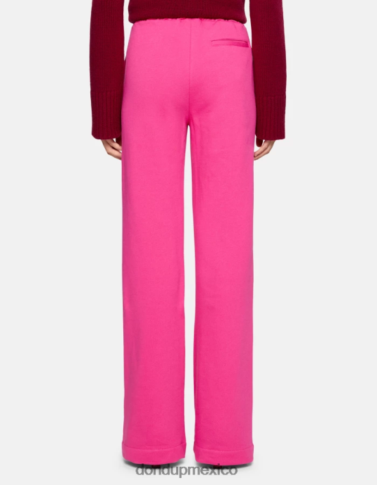 orquídea DONDUP mujer pantalones anchos de lana vestir D0VXD187