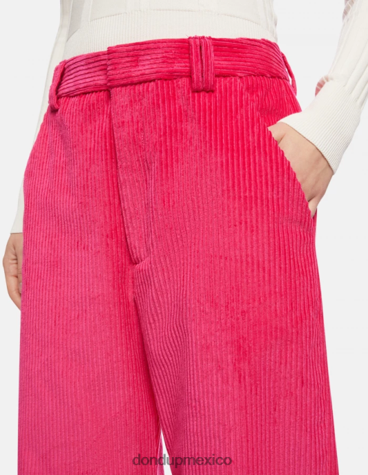 orquídea DONDUP mujer pantalones anchos de terciopelo joan vestir D0VXD131
