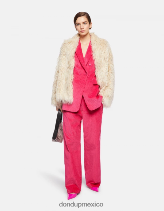 orquídea DONDUP mujer pantalones anchos de terciopelo joan vestir D0VXD131
