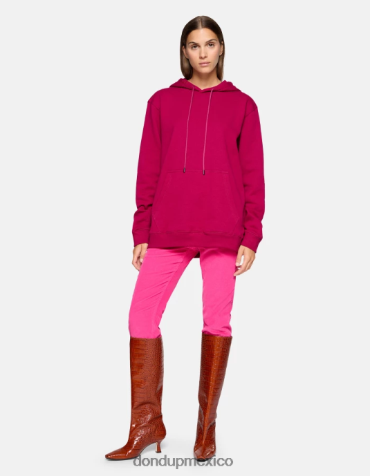 orquídea DONDUP mujer pantalones holgados de terciopelo koons vestir D0VXD72