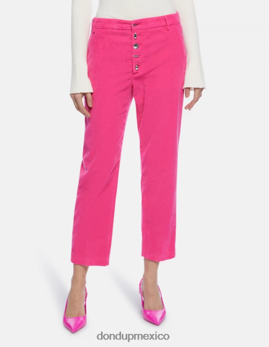 orquídea DONDUP mujer pantalones holgados de terciopelo nima vestir D0VXD136