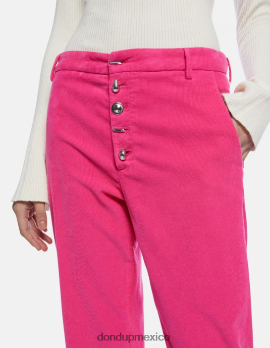orquídea DONDUP mujer pantalones holgados de terciopelo nima vestir D0VXD136
