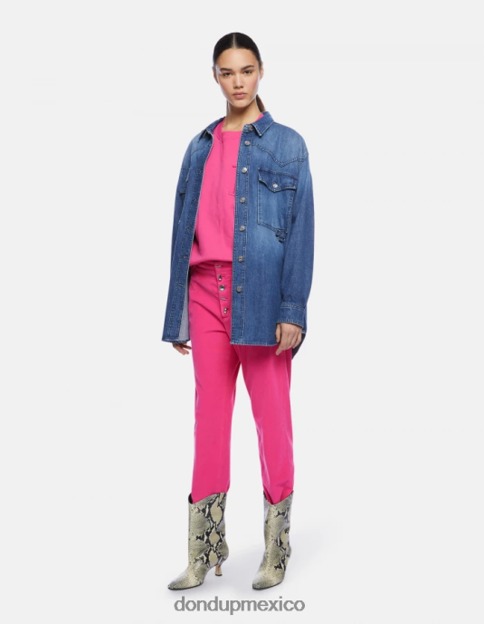 orquídea DONDUP mujer pantalones holgados de terciopelo nima vestir D0VXD136